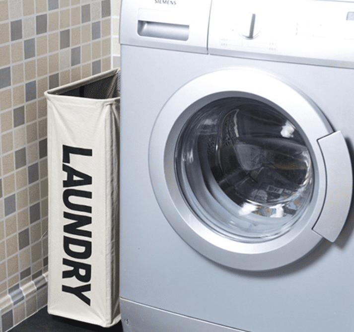 Oxford Fabric Slimline Laundry Hamper with Castors.